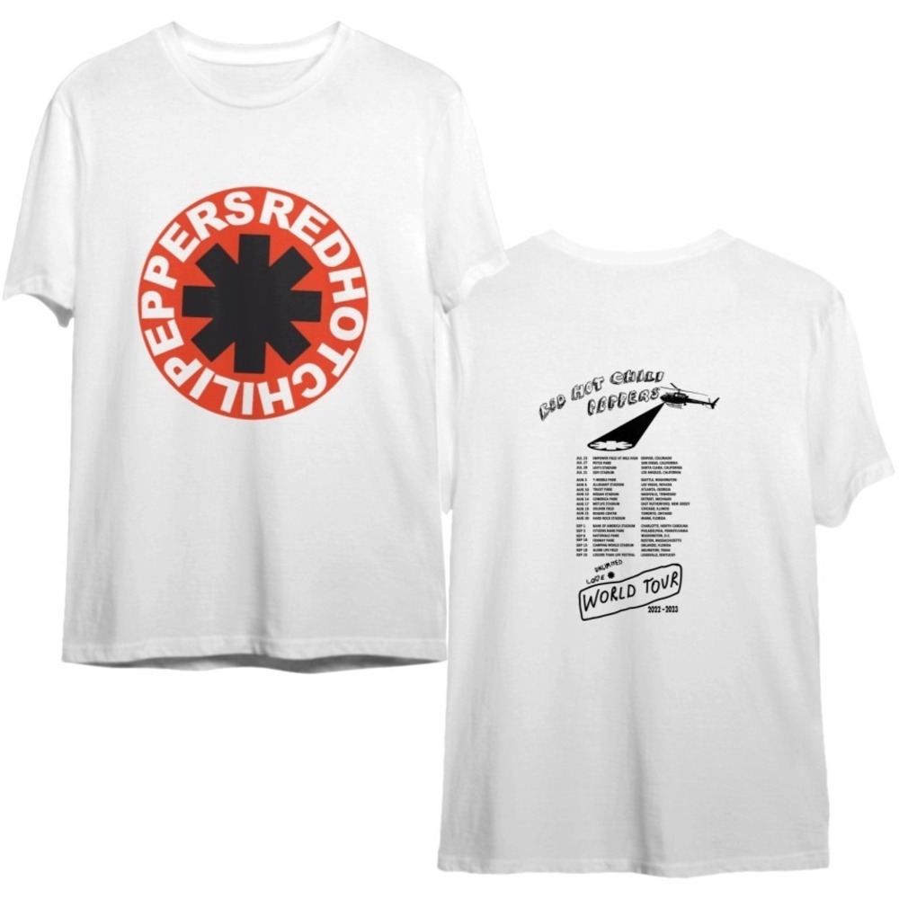 Red Hot Chili Peppers 2022 World Tour Shirt 2 Sided